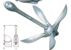 TREM SRL ANCORA OMBRELLO ZINCATA DA KG.3,5